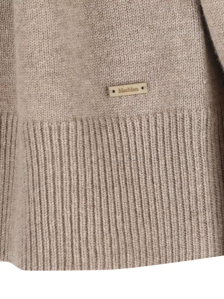 Max Mara Cashmere Hooded Ribbed Trim Jumper
