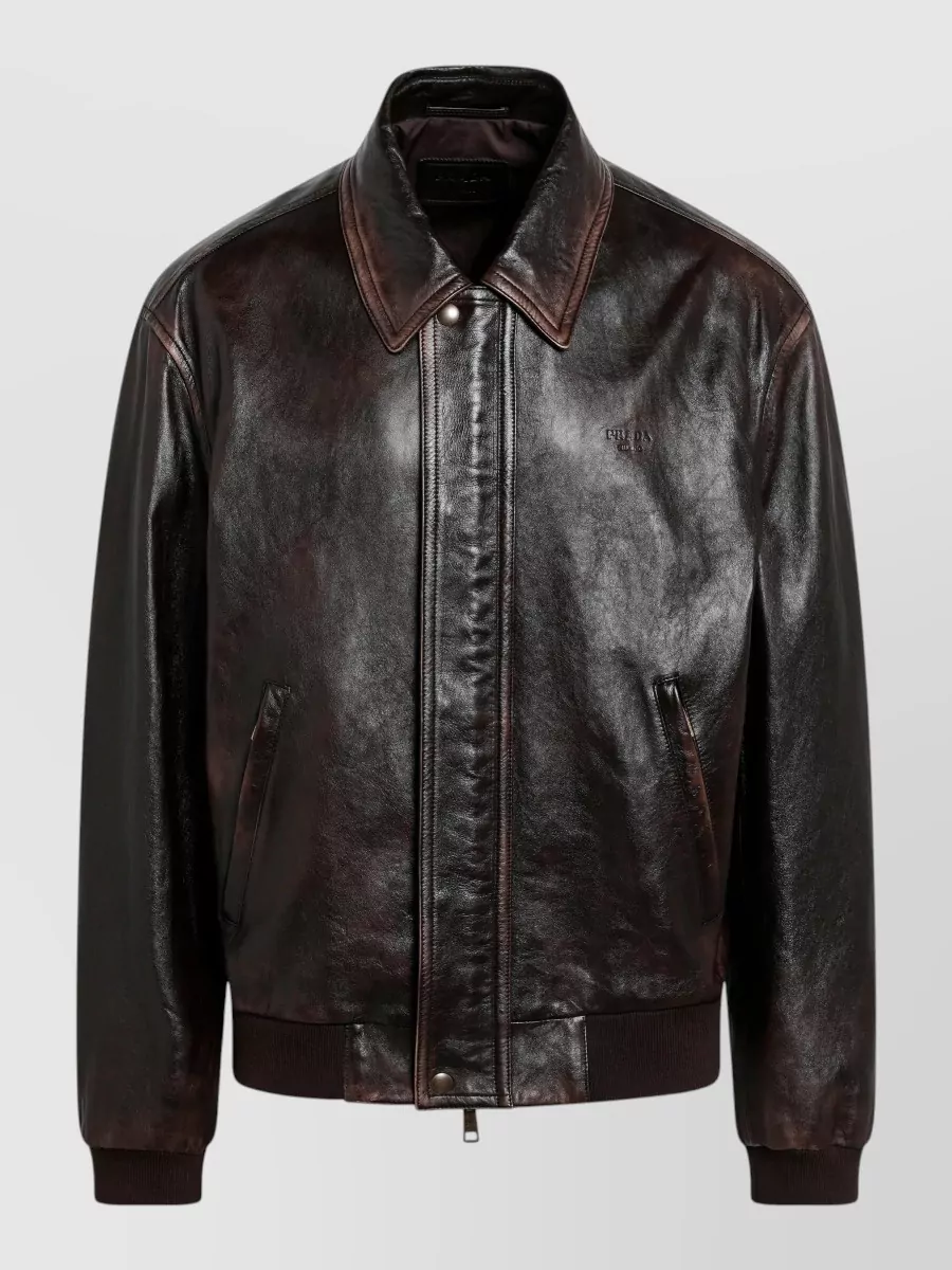 Prada leather jacket