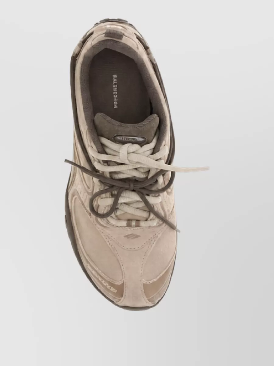 Balenciaga Suede Leather Lace-Up Sneakers