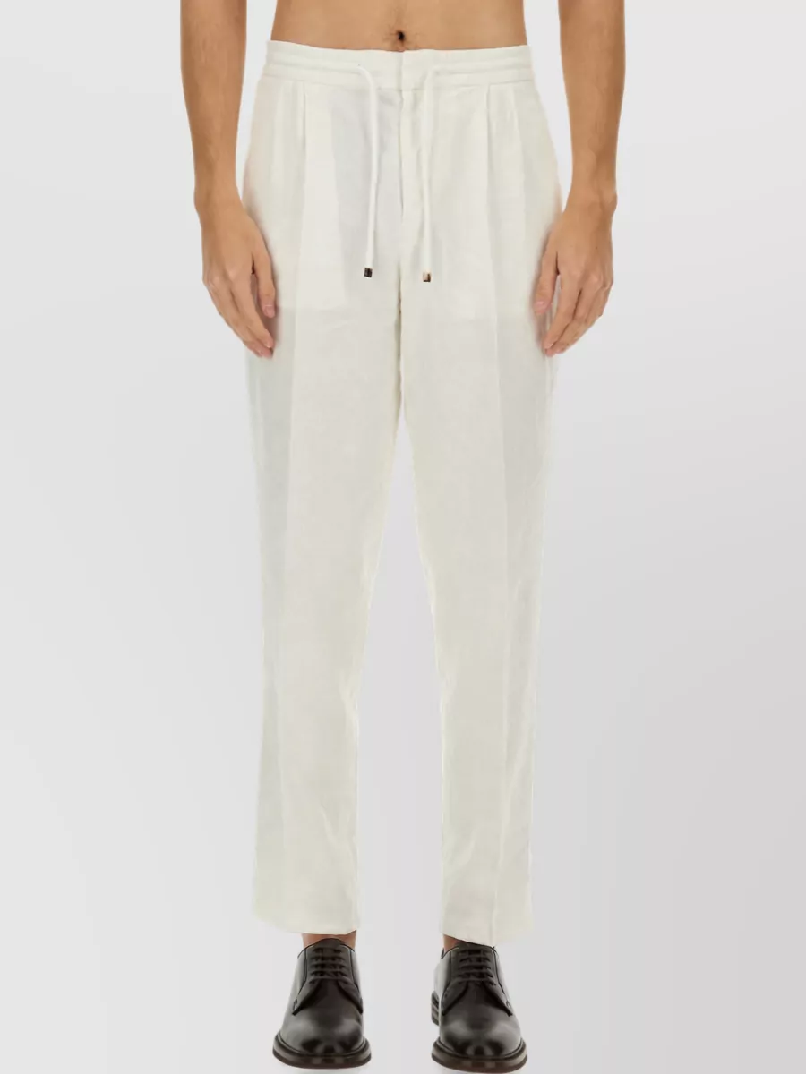 Brunello Cucinelli Linen Loose Fit Trousers