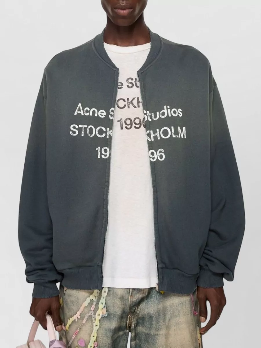 Acne Studios Knit Sweatshirt Long Sleeves Ribbed Cuffs Hem