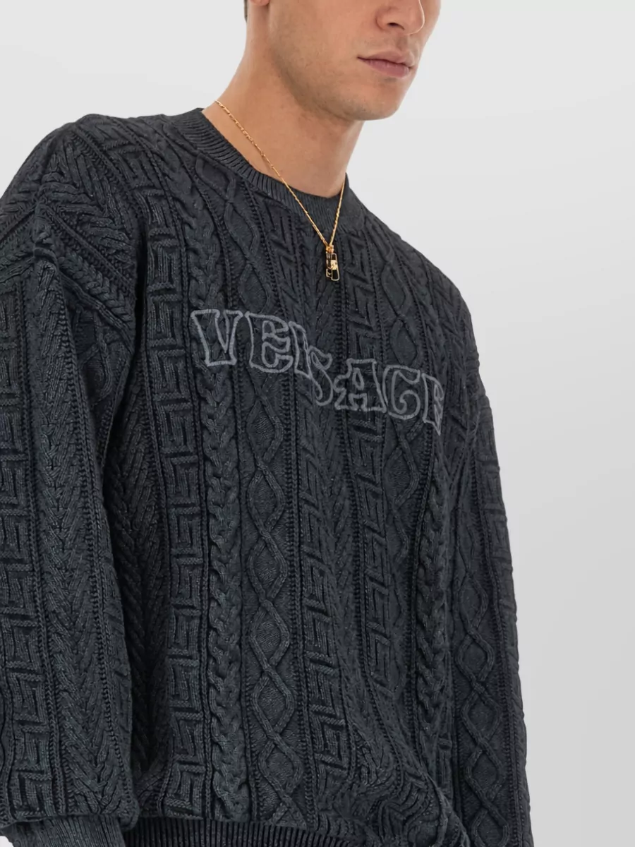 Versace Cable-Knit Jumper