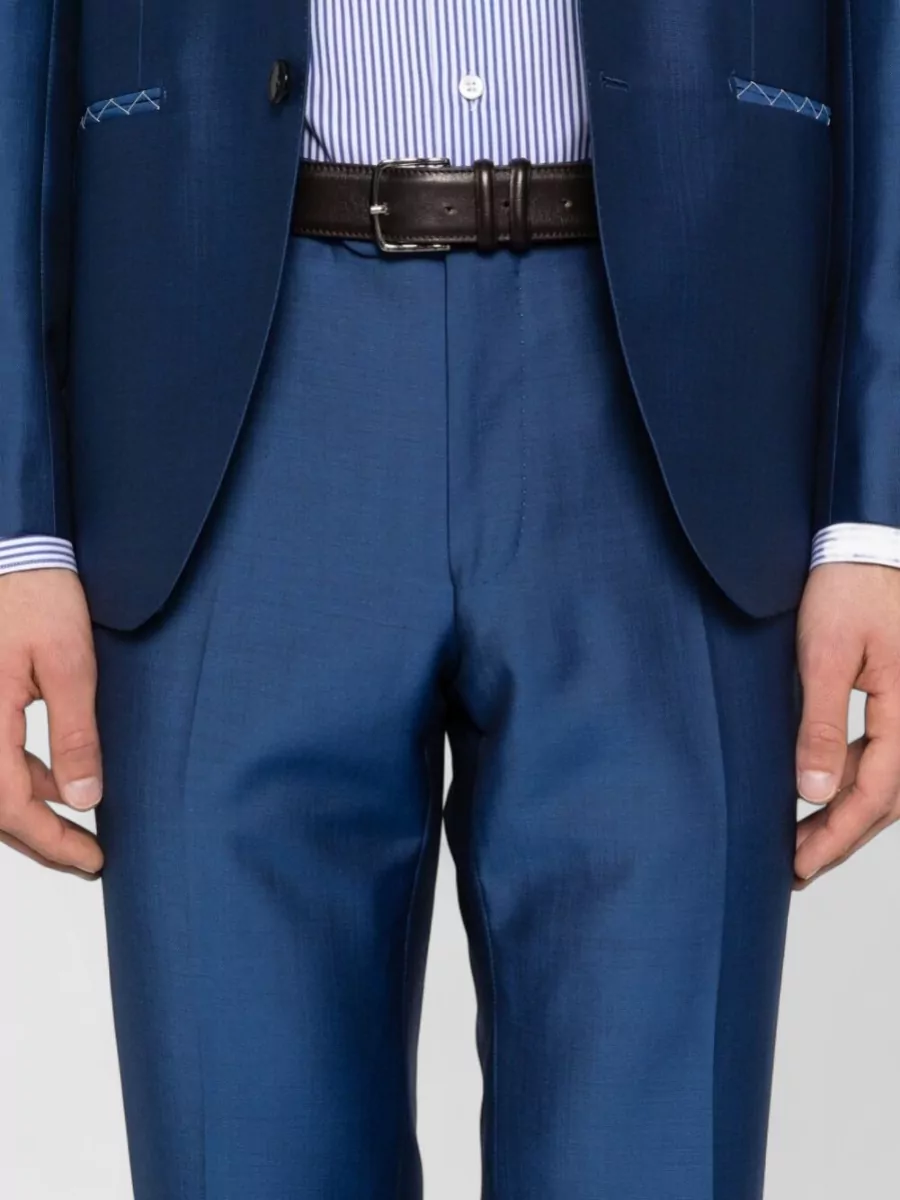 Luigi Bianchi Tailored Suit Notch Lapel Chest Pocket