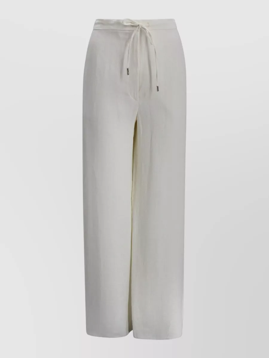 S Max Mara Linen Wide-Leg Trousers