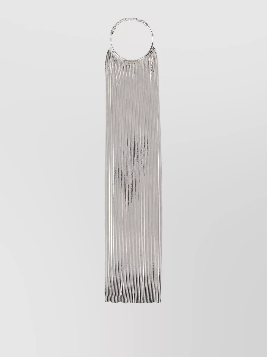 Sportmax metal fringe necklace