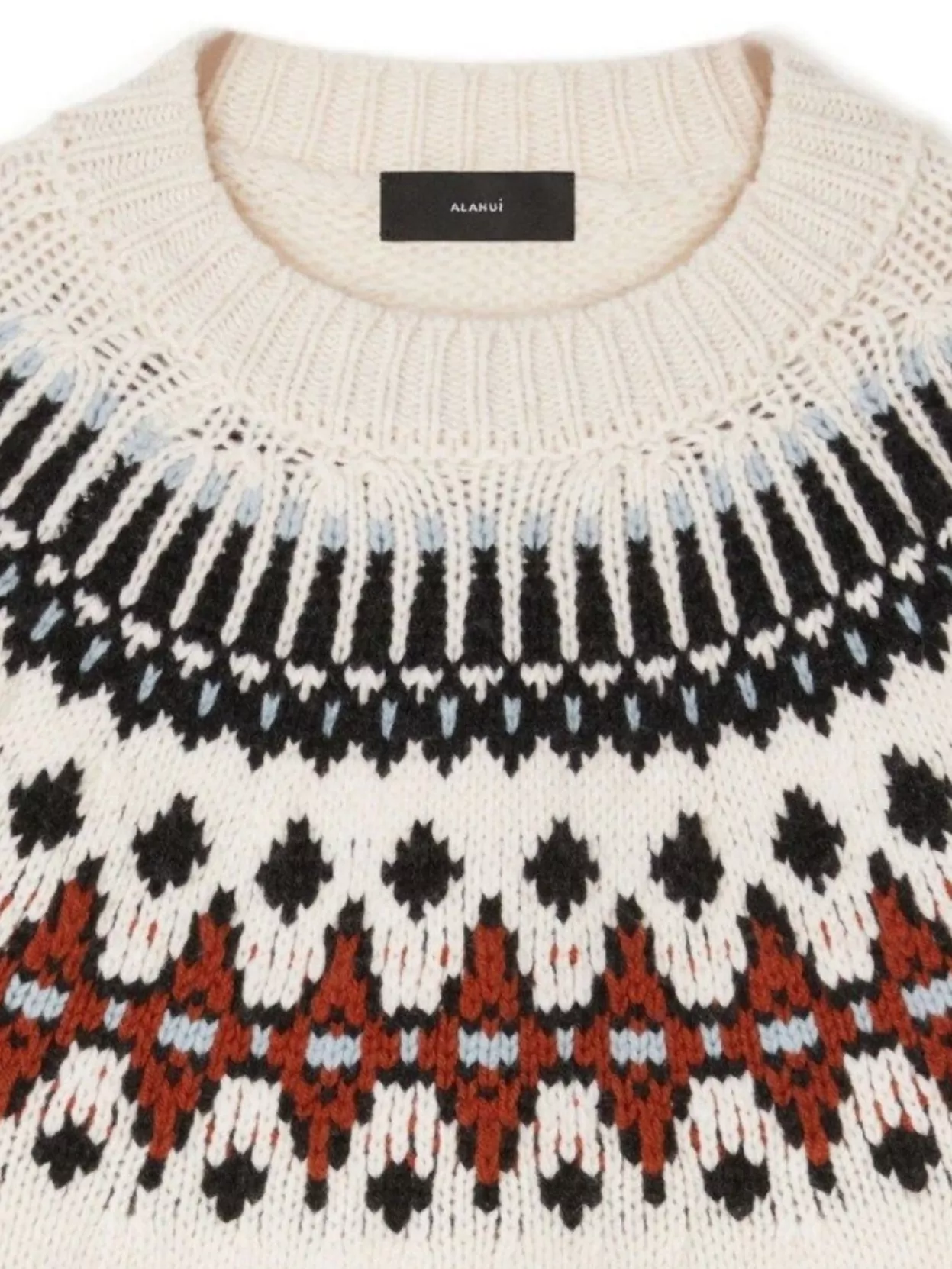 Alanui Winter Sweater Fair Isle Pattern