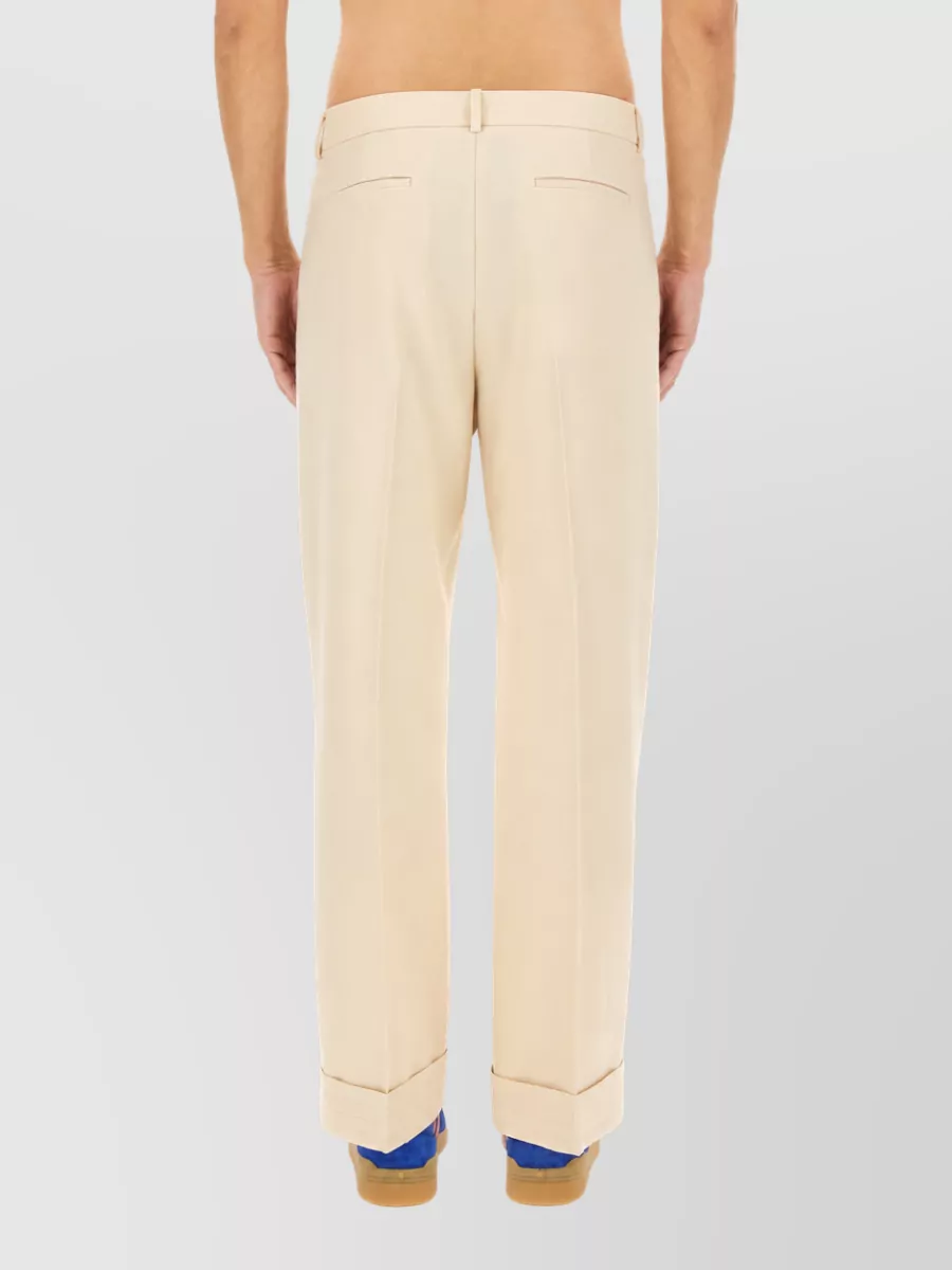 Valentino Wool Wide-Leg Trousers
