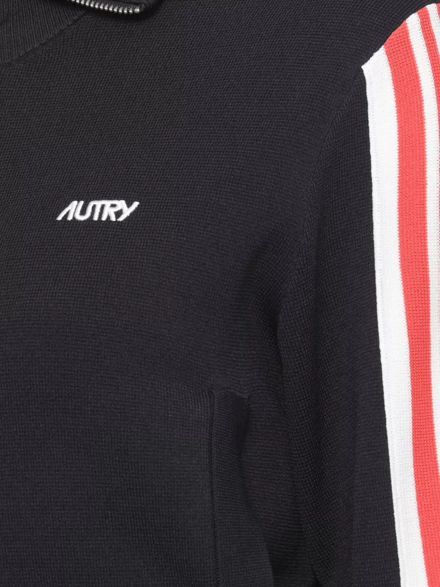 Autry Zip-Up Knitted Sweatshirt