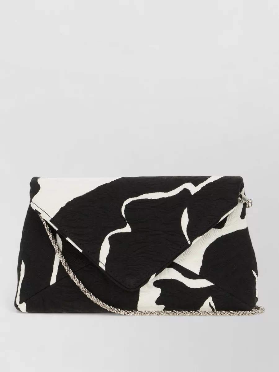 Dries Van Noten Jacquard Envelope Clutch Bag