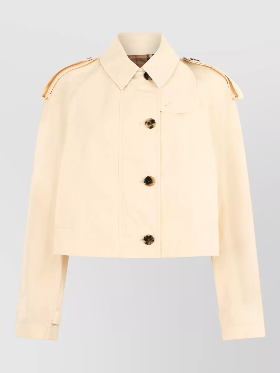 Burberry cropped cotton jacket