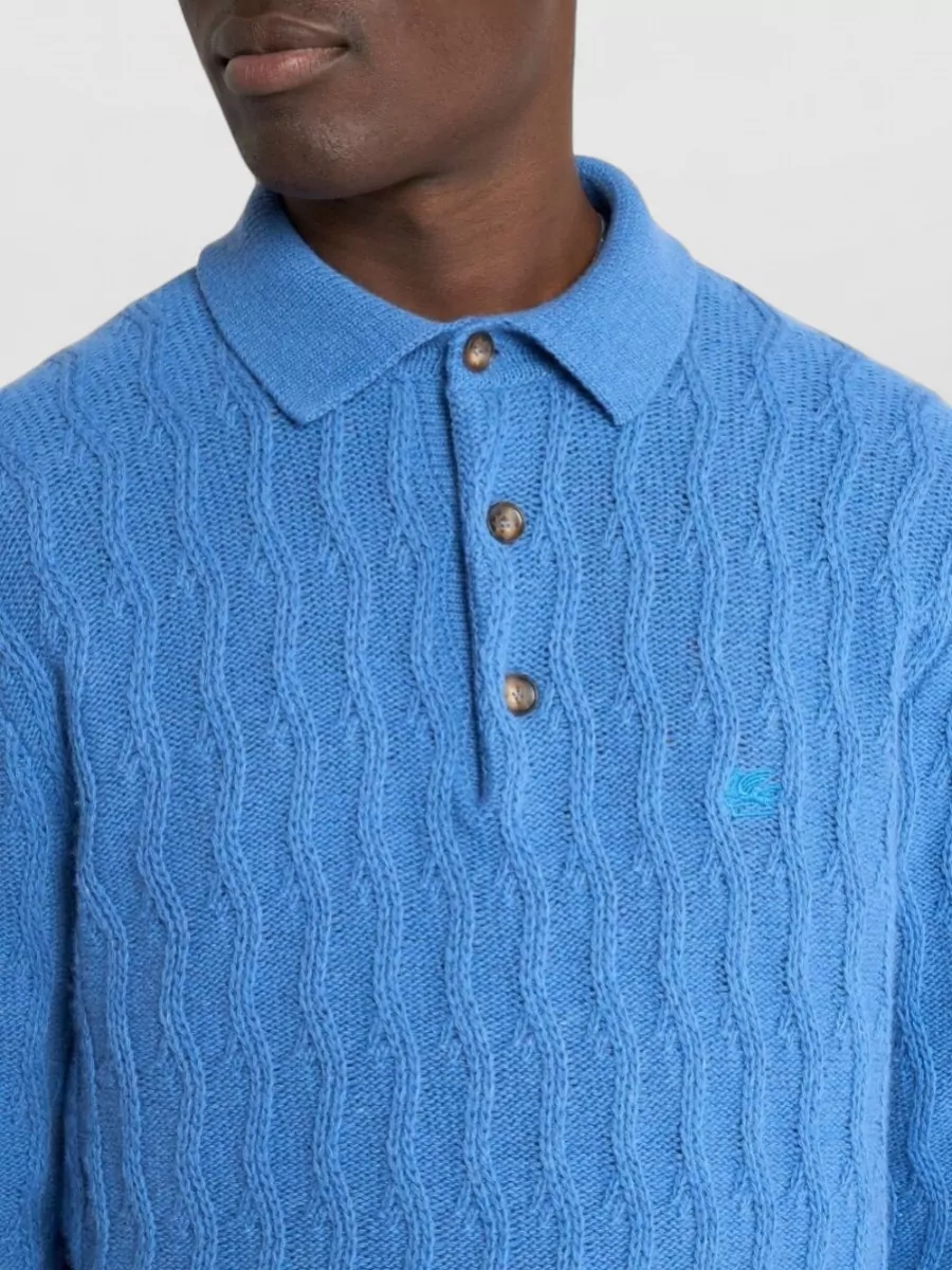 Etro Cashmere Regular-Fit Polo Jumper
