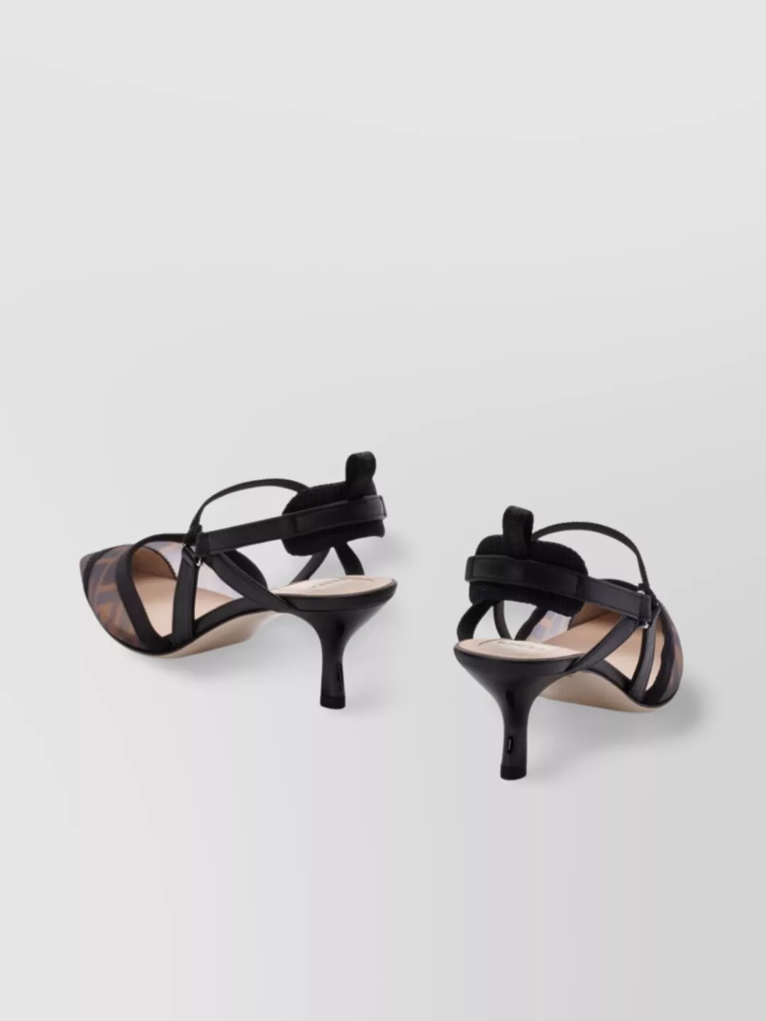 Fendi Lite Slingback Pumps Grosgrain Ribbon