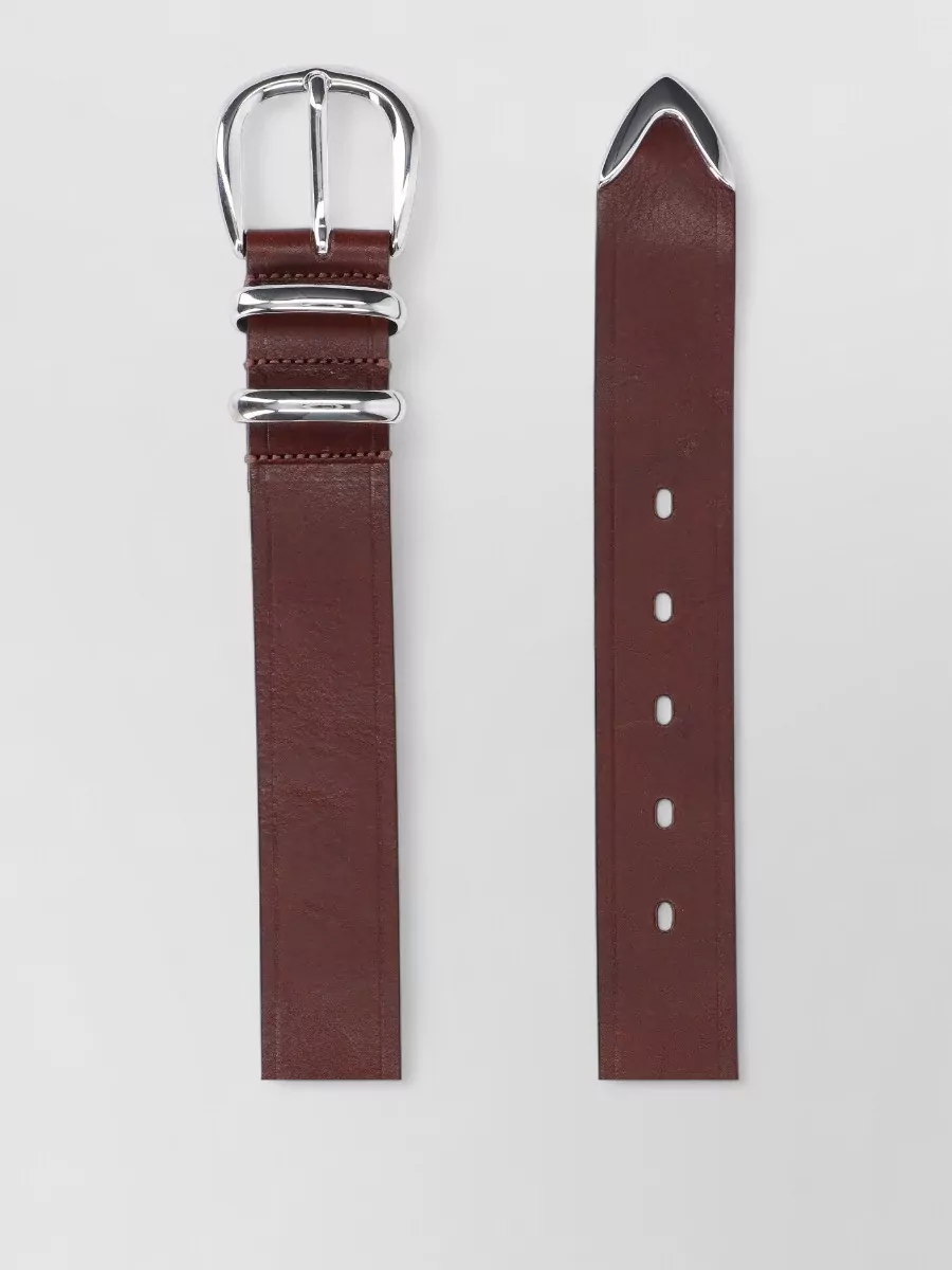 Sunflower leather belt