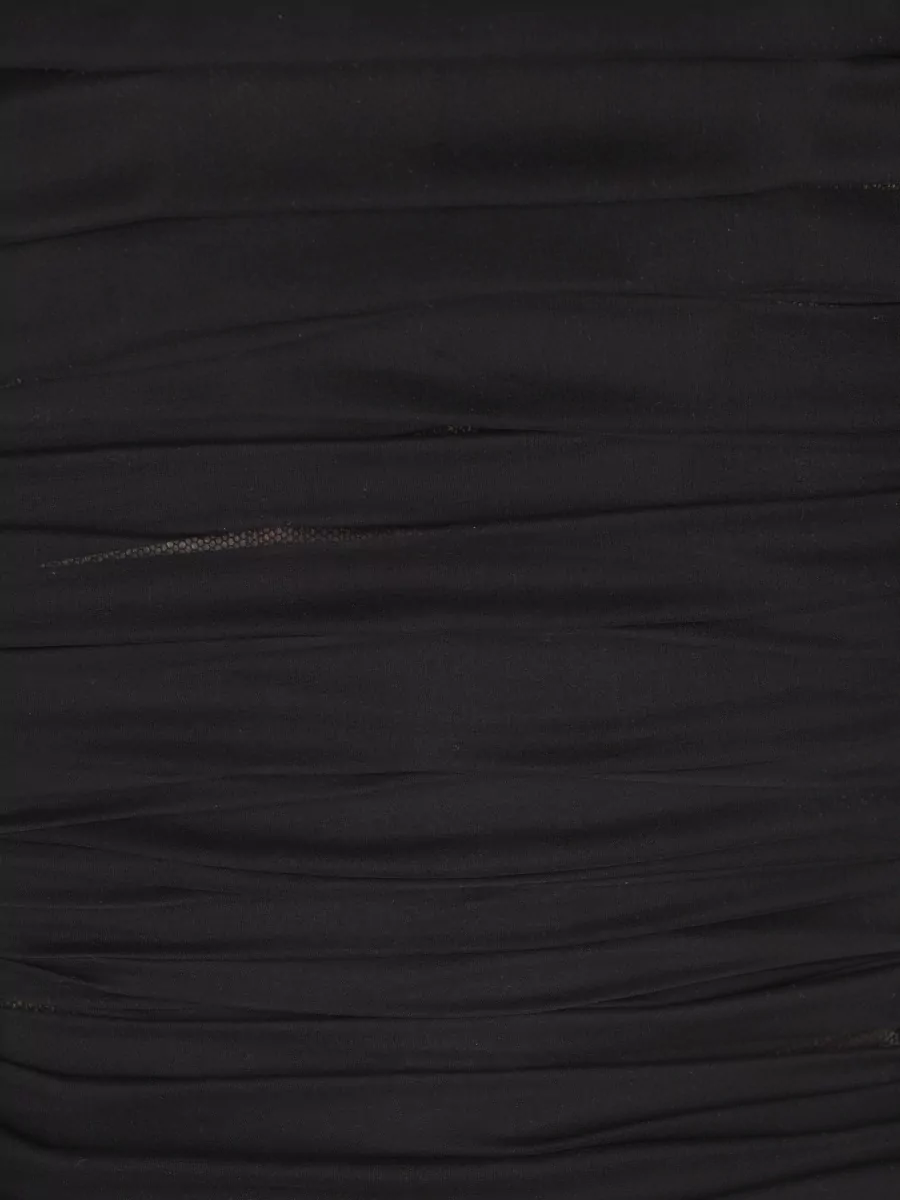 Balenciaga Silk Draped Bustier Mini Dress