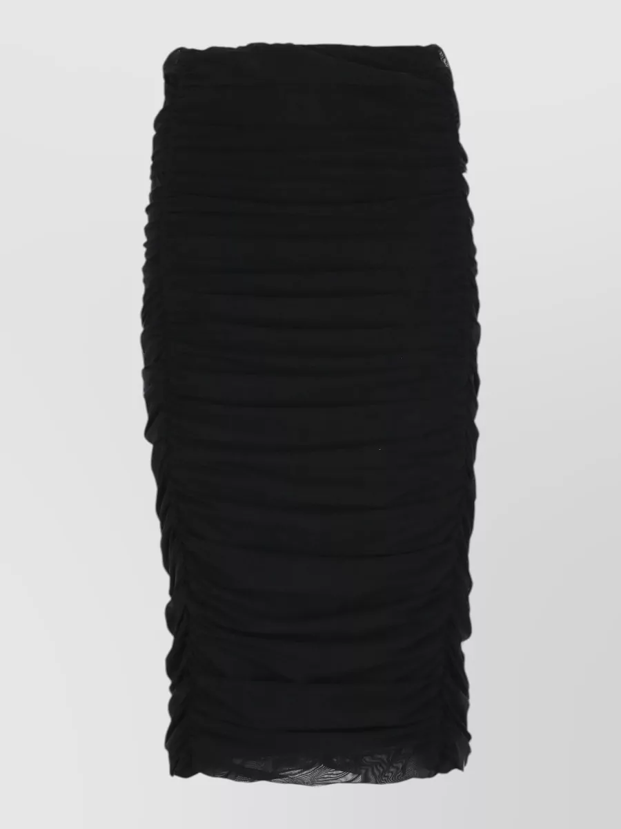 Mar De Margaritas Draped Midi Skirt