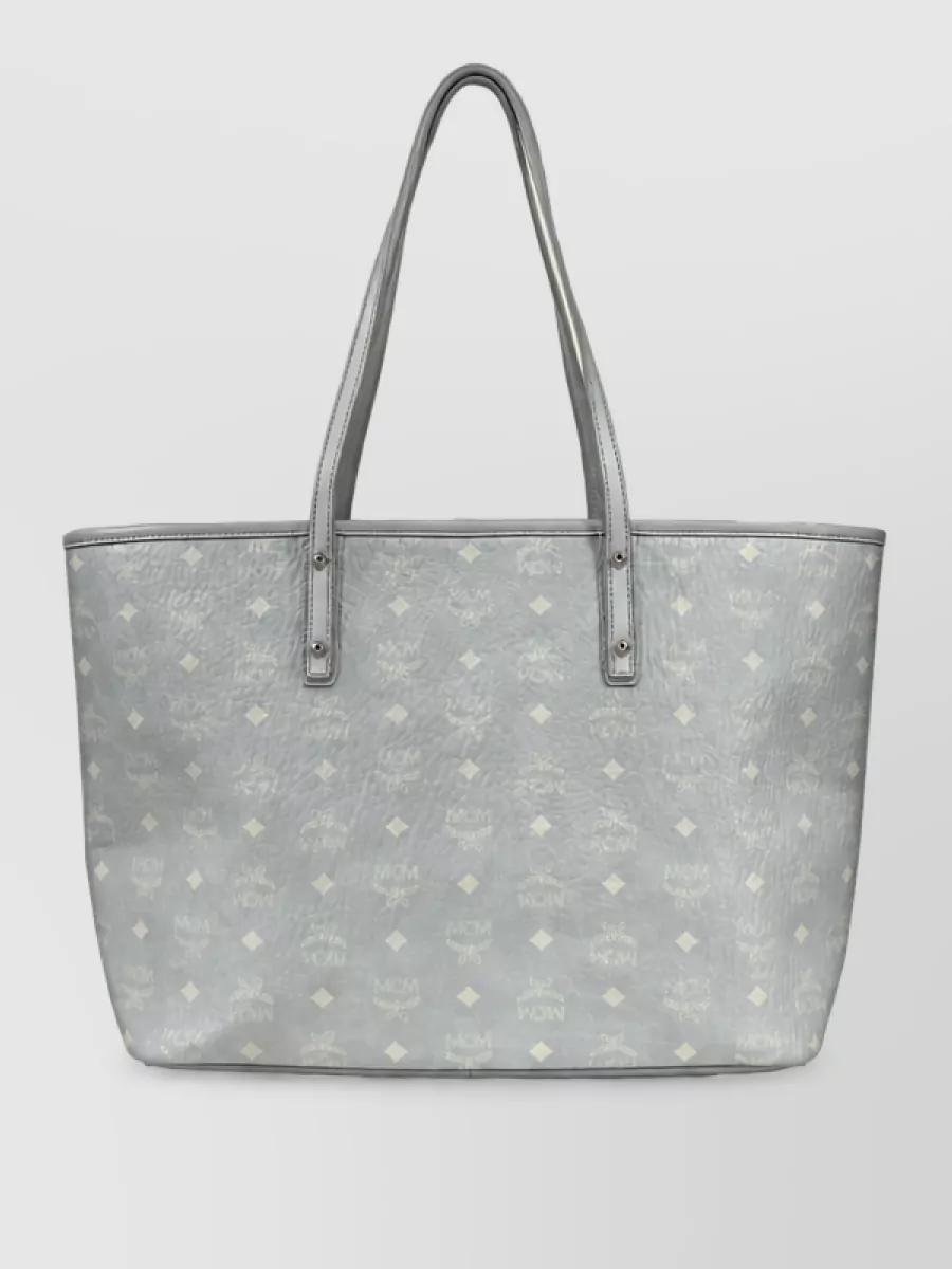 Mcm Aren Leather Tote Bag