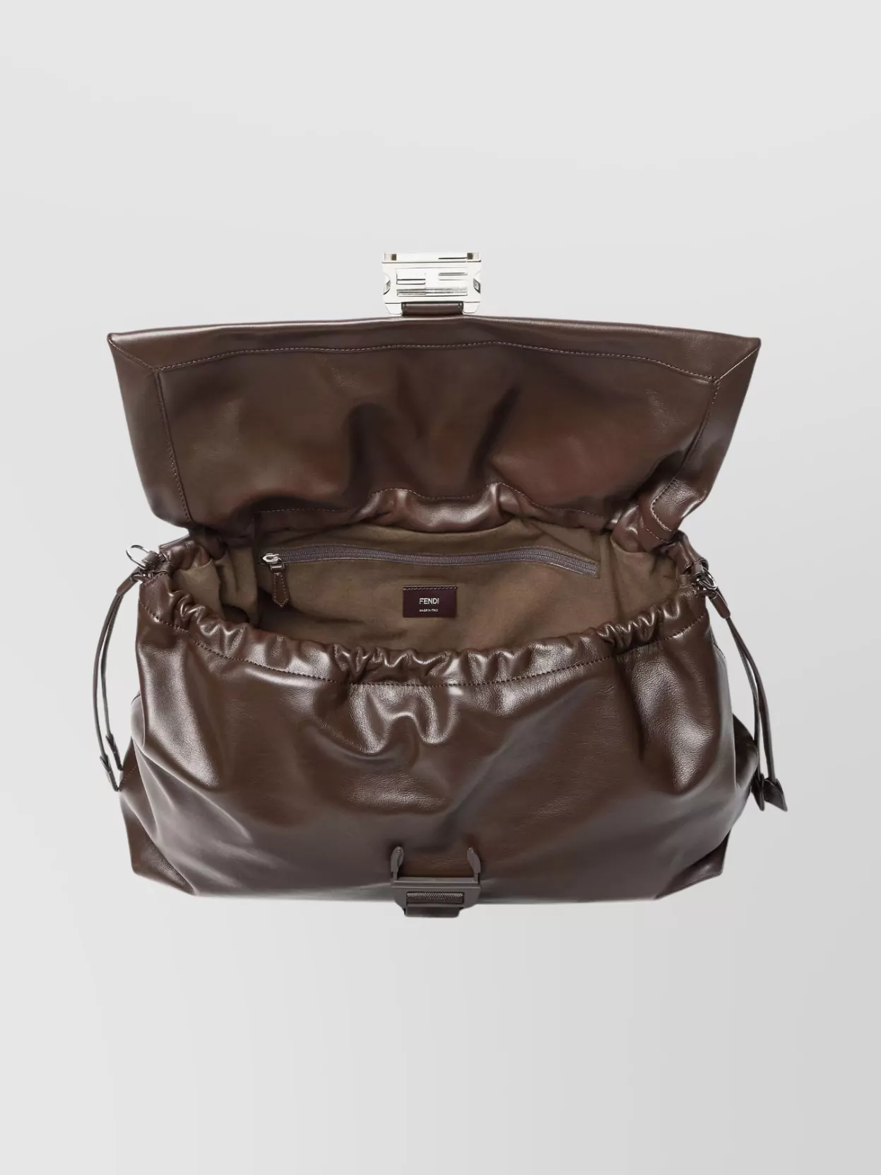 Fendi Structured Shoulder Bag Featuring Adjustable Strap