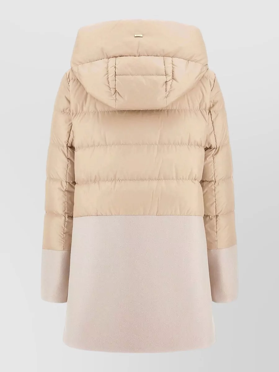Herno Quilted Paneled Parka Coat