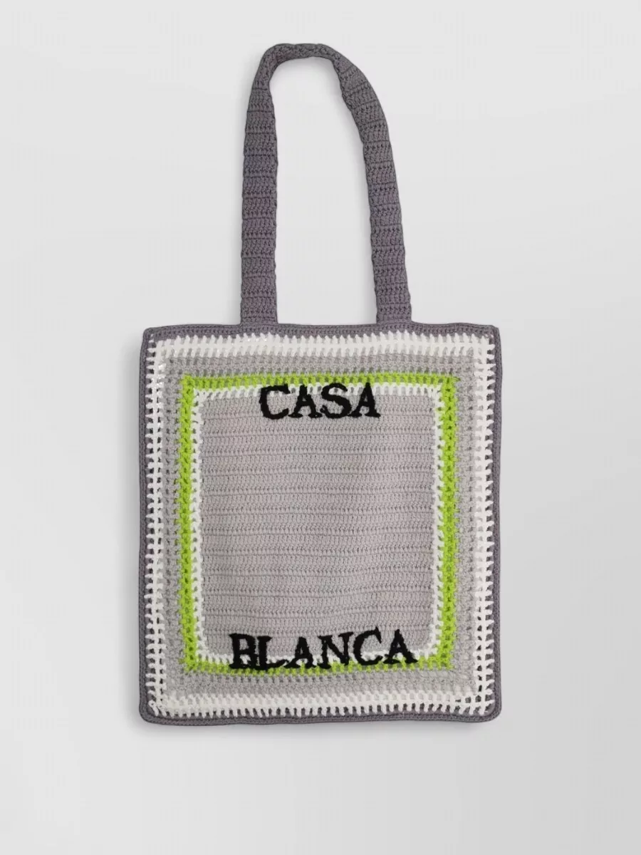 Casablanca canvas logo tote bag