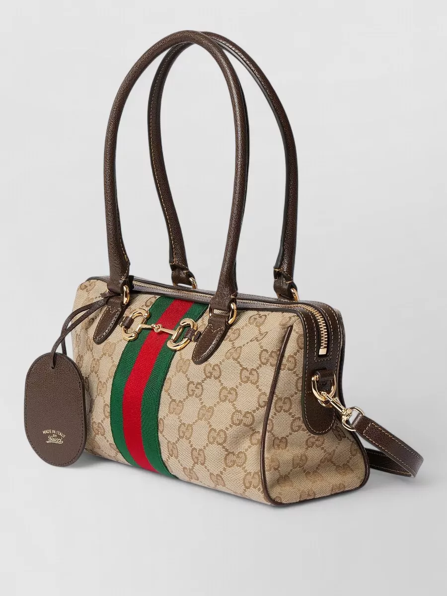 Gucci Horsebit 1955 Medium Fabric Shoulder Bag