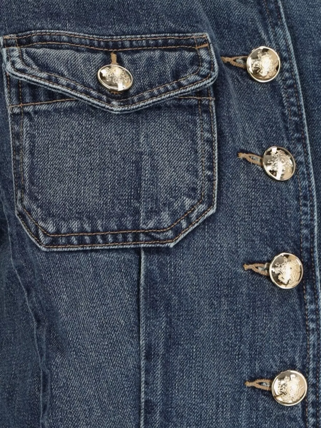 Nili Lotan Military Style Jacket Gold Buttons