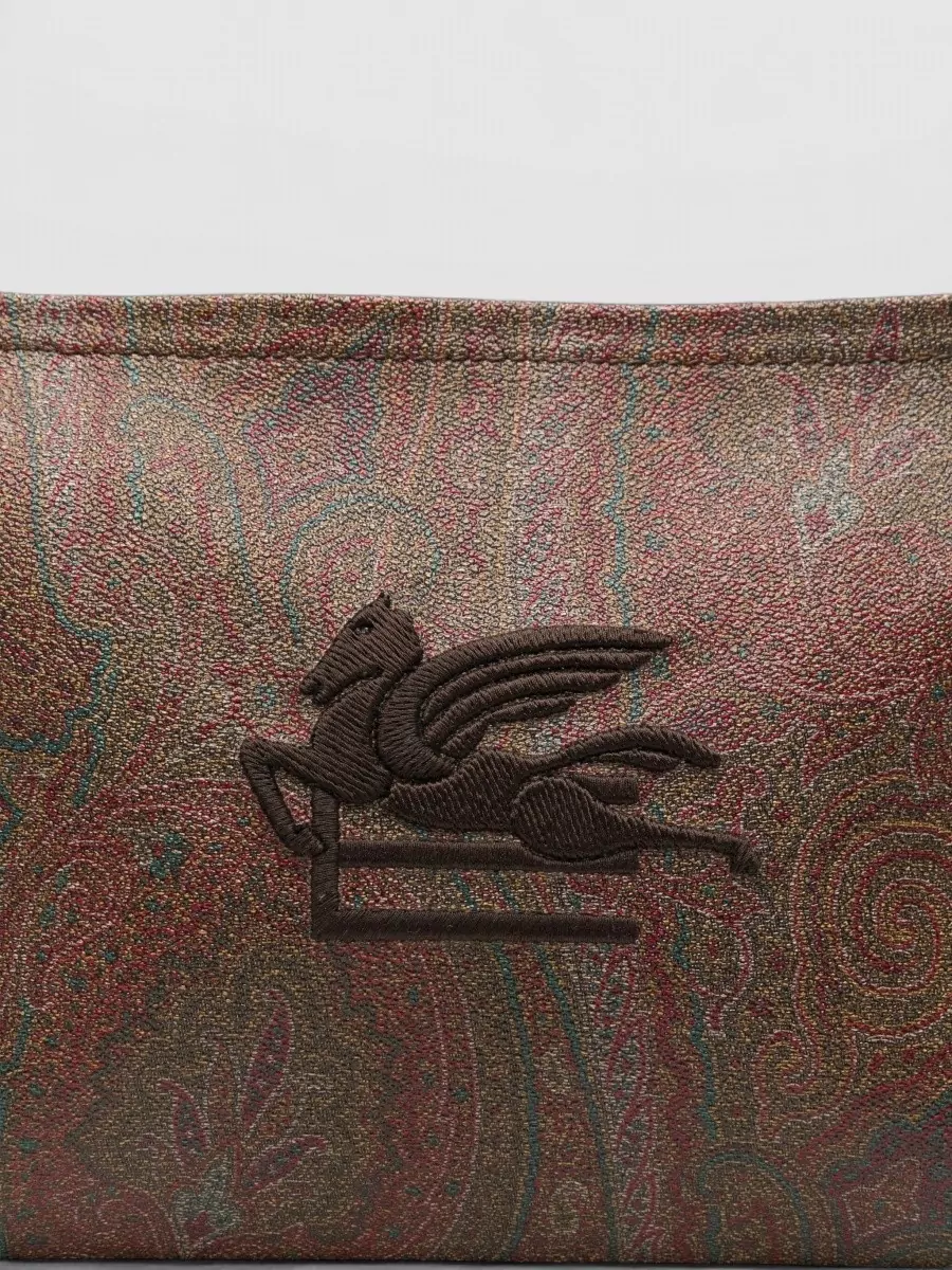 Etro Large Rectangular Clutch Bag With Wrist Strap