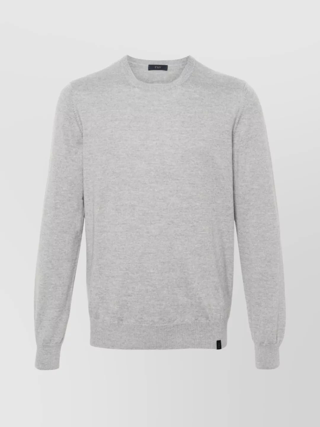 Fay Sweater With Profile Patches On The Elbows In Gray