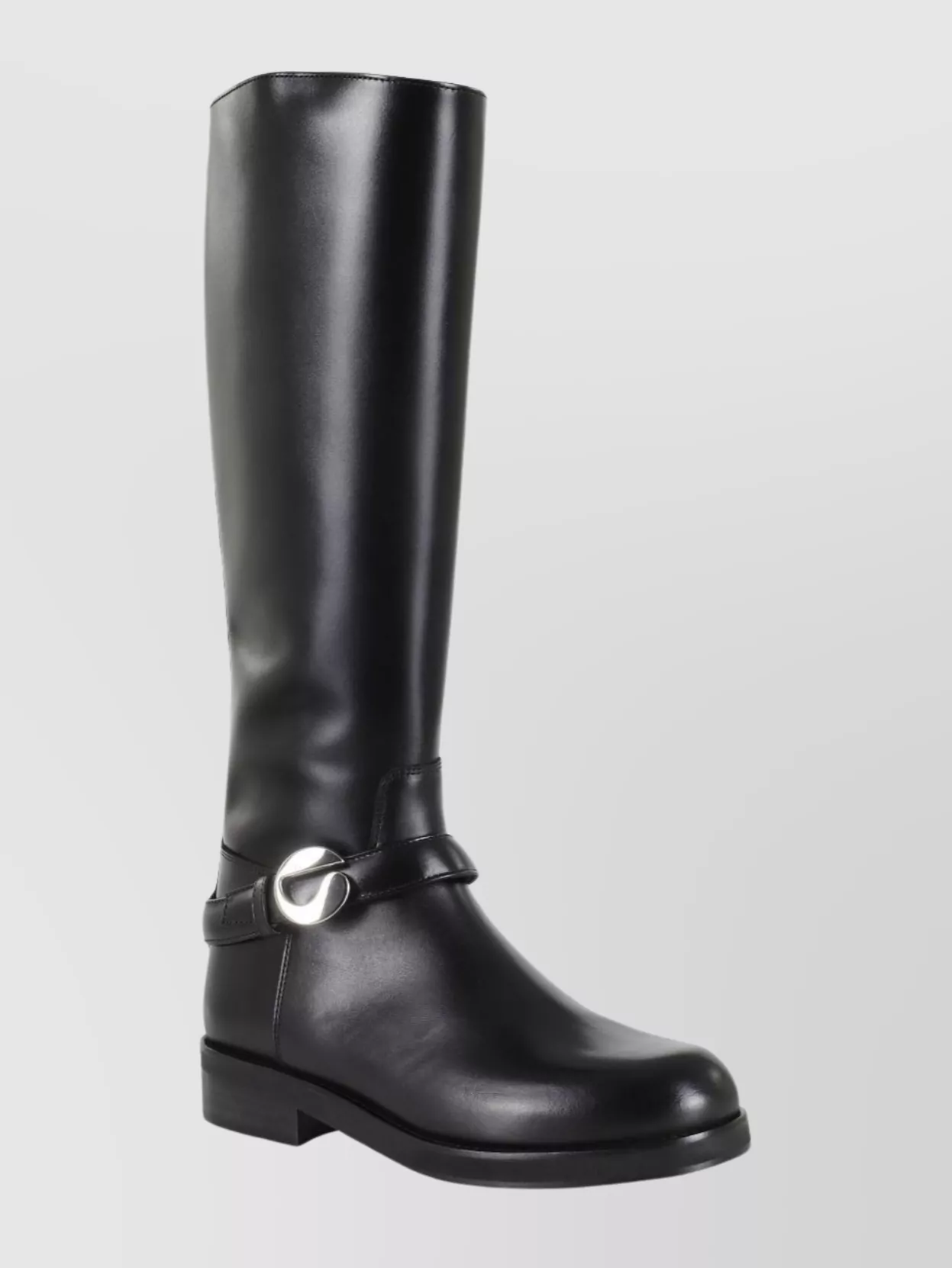 Coperni Stylish Knee-high Ankle Boots Buckle Detail In Black