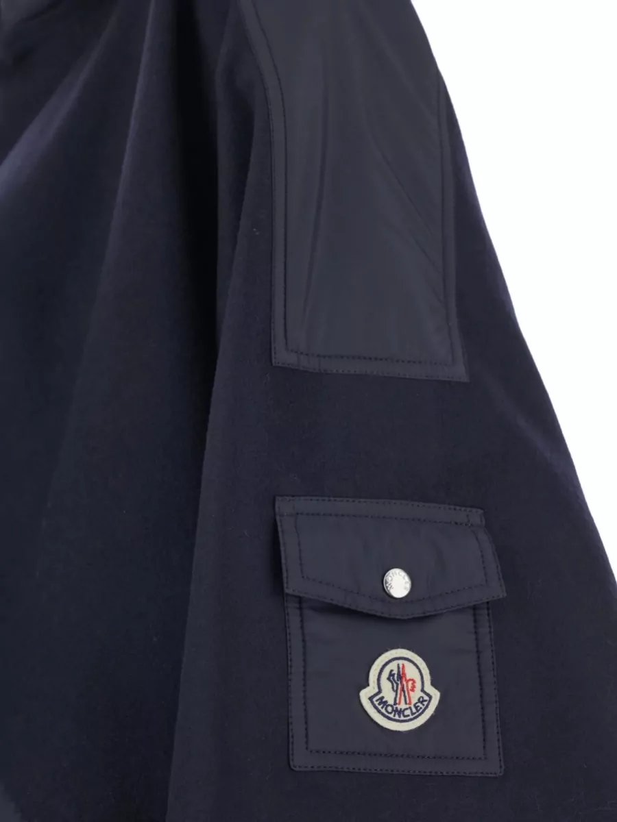 Moncler Wool Hooded Cape