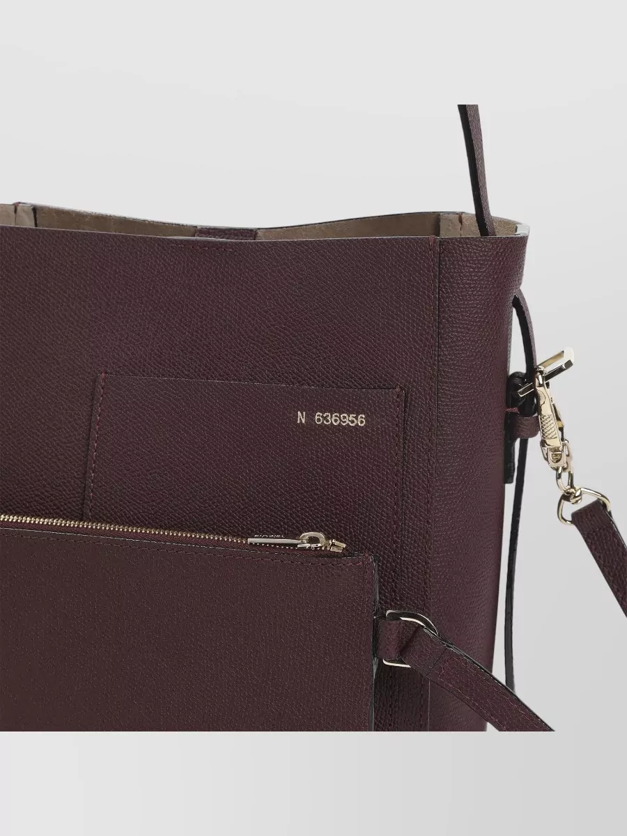 Valextra Small Bucket Shoulder Bag Adjustable Strap