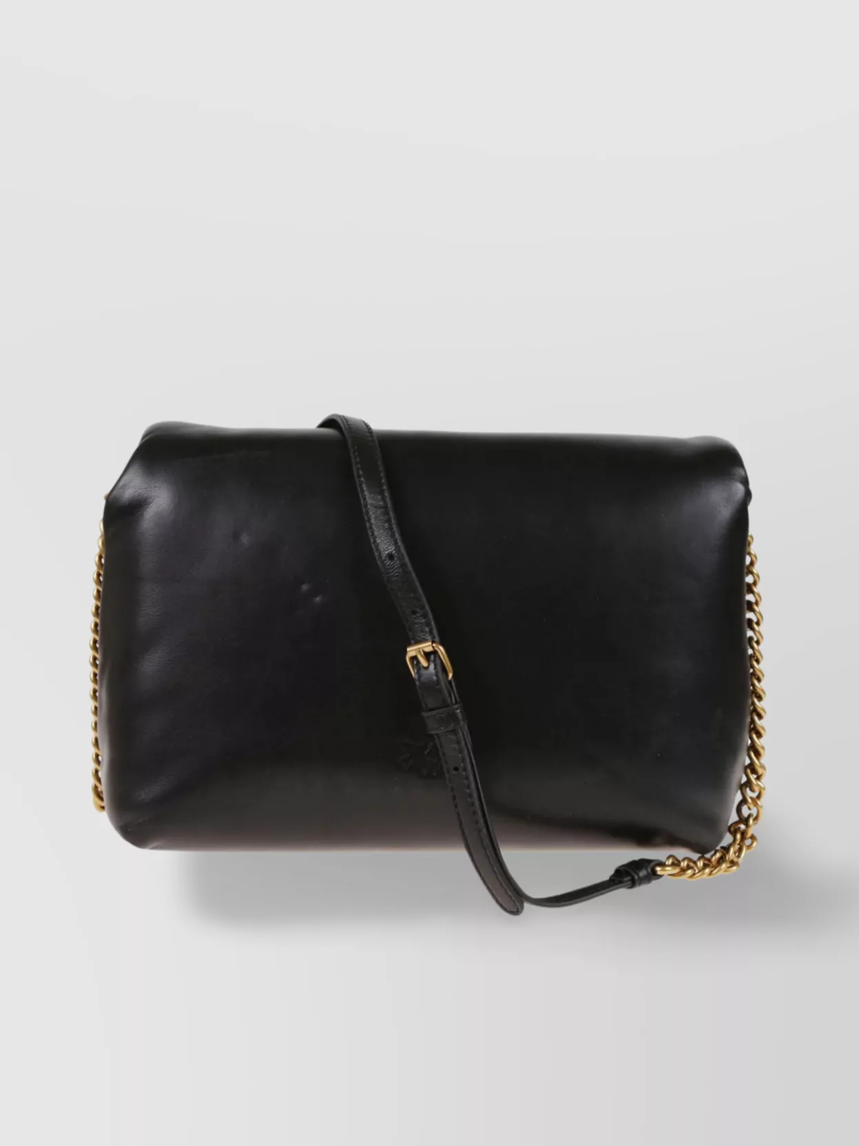 Pinko Rectangular Chain Strap Bag In Black