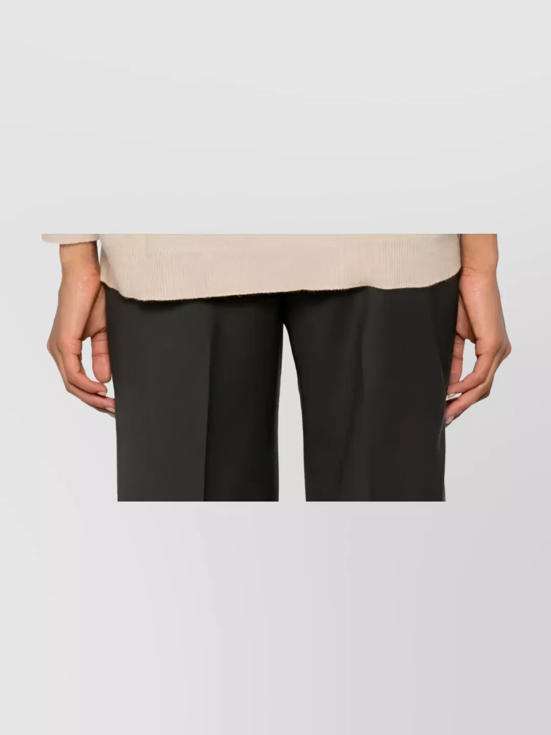 Fabiana Filippi Hooded Knitwear With Front Pocket And Ribbed Cuffs