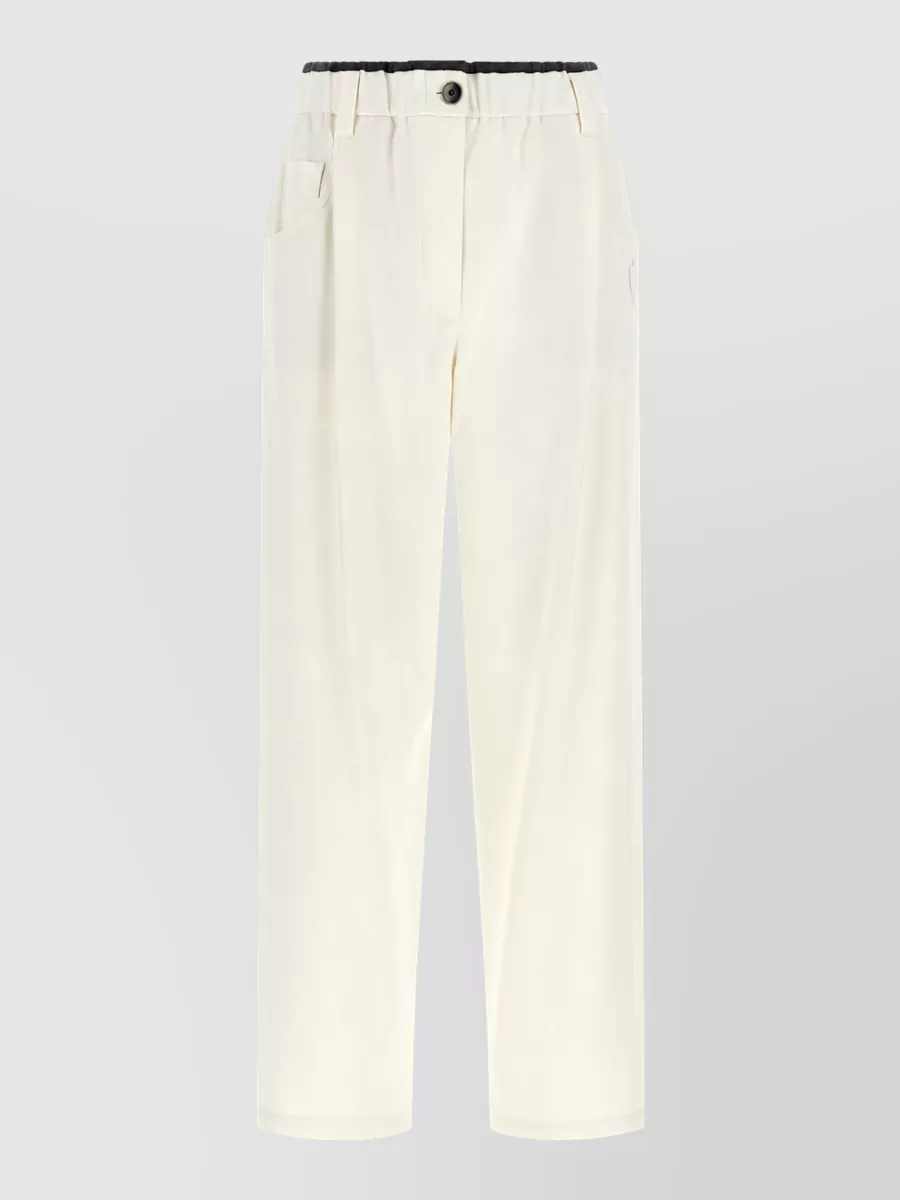 Brunello Cucinelli Cotton straight-leg trousers