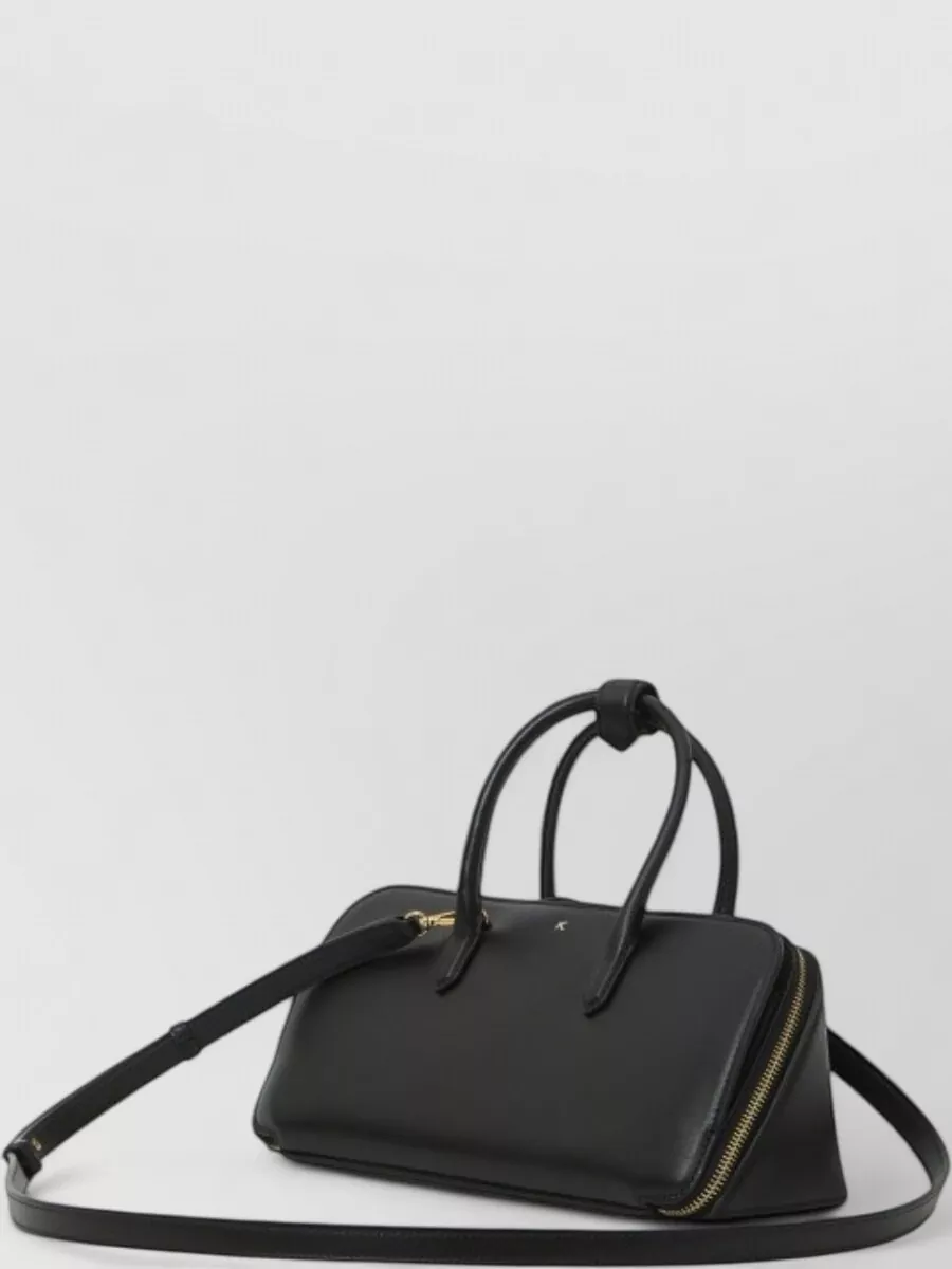 Alaïa Leather Small Delta Clutch Bag