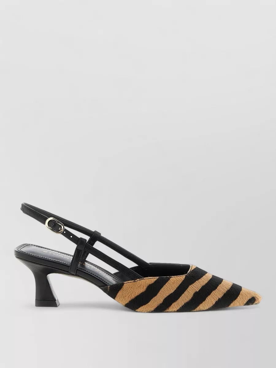 Stuart Weitzman Leather Slingback Mules