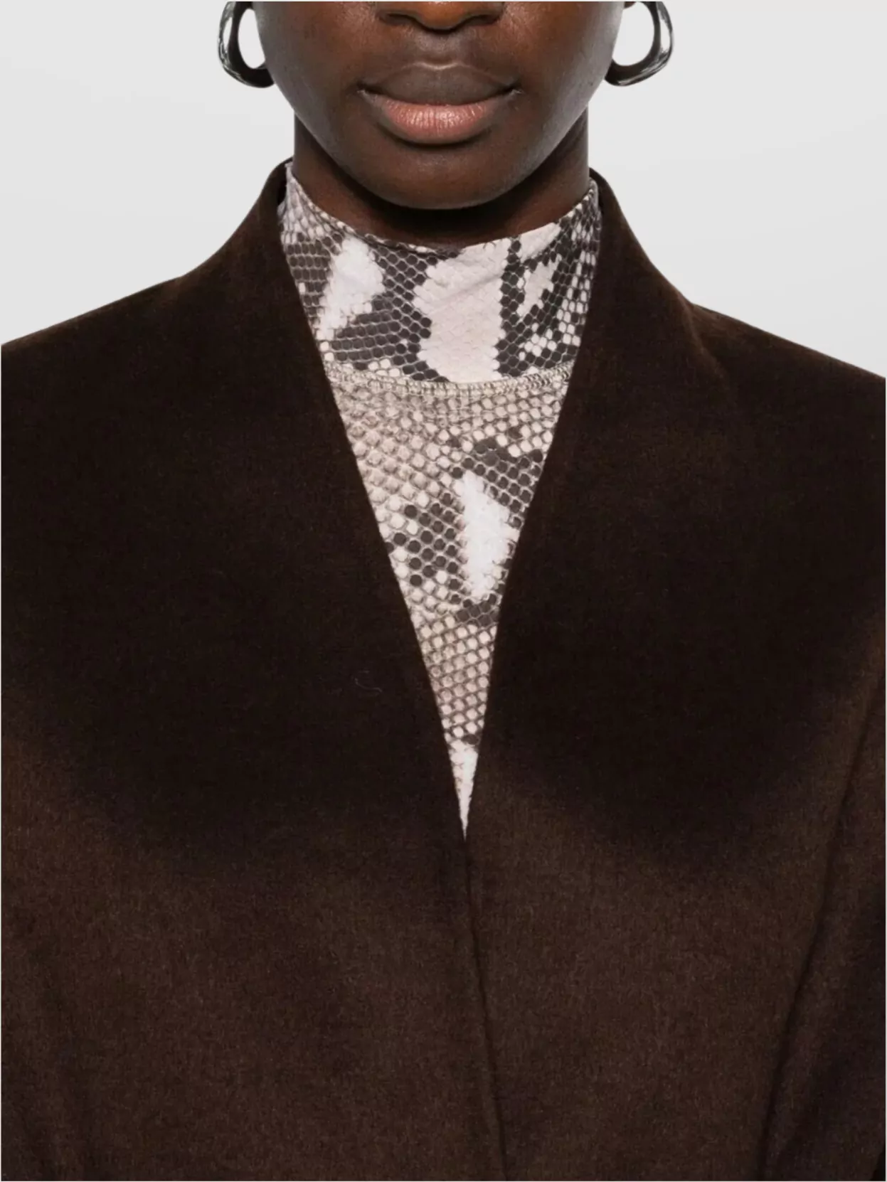 Ermanno Firenze Belted Long Sleeve Soft Coat