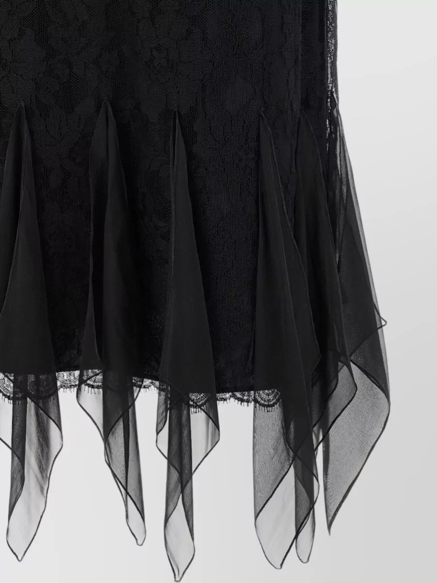 Valentino Garavani Lace Asymmetric Midi Skirt