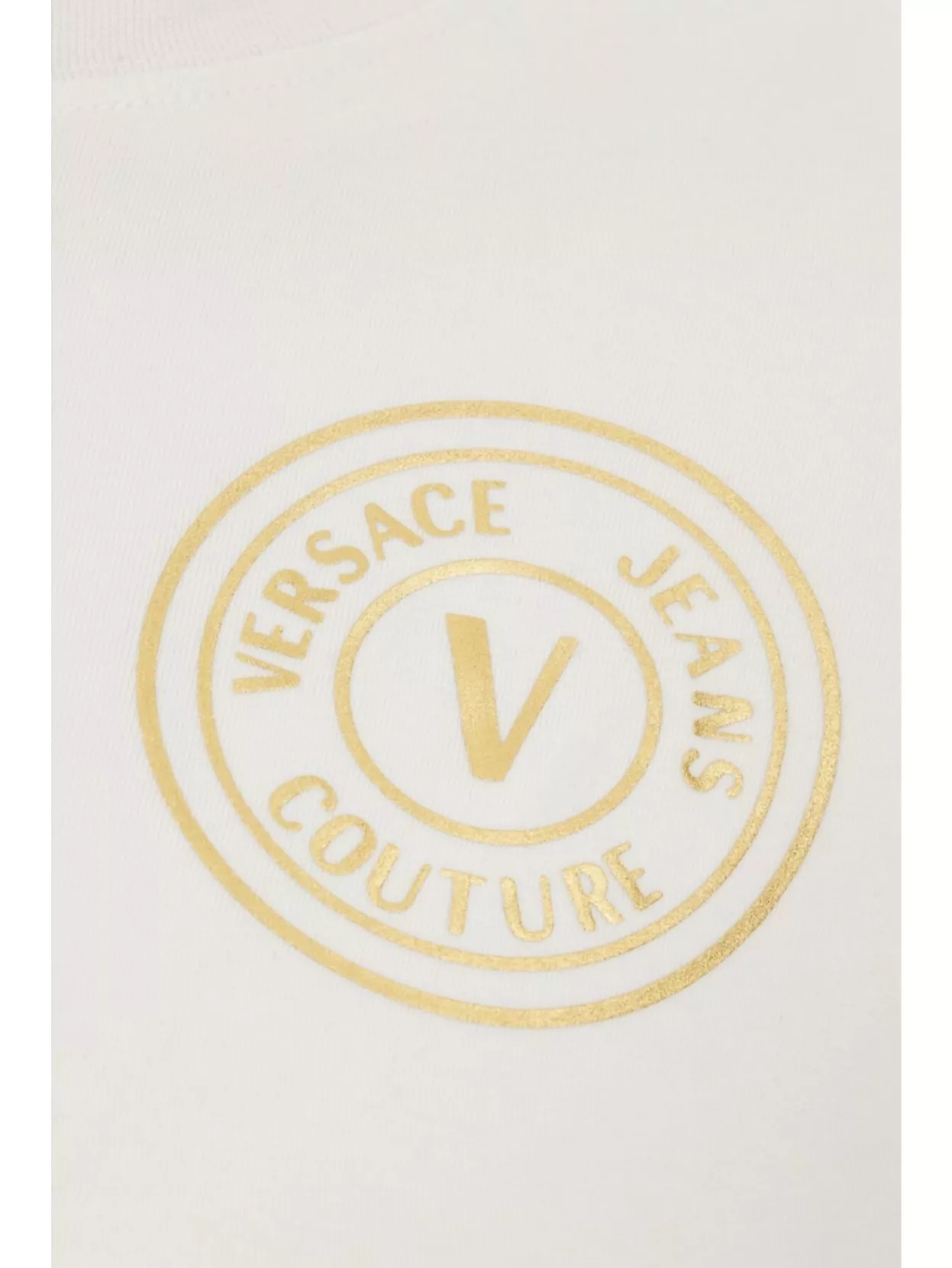 Versace Jeans Cotton Dress Crew Neck Fitted Silhouette
