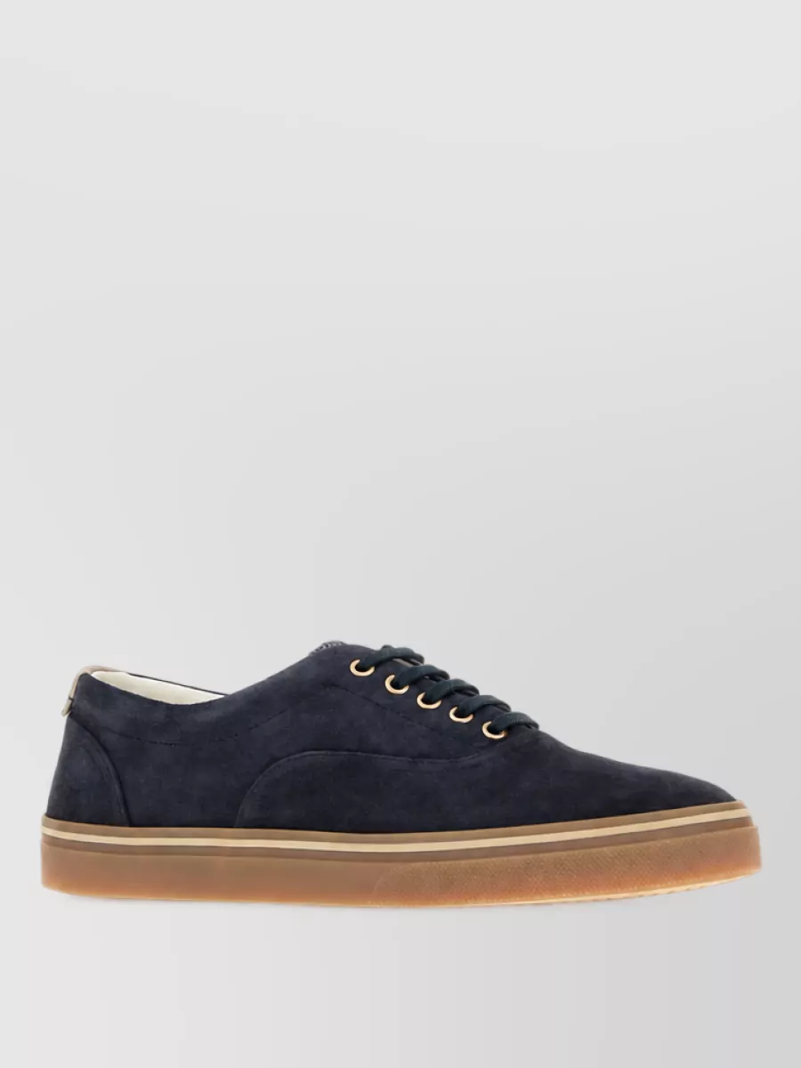 Brunello Cucinelli suede lace-up sneakers