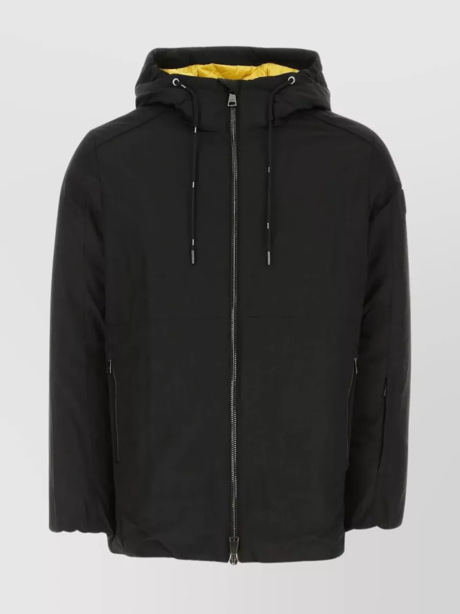 Shop Tatras Hooded Nylon Down Jacket In Black