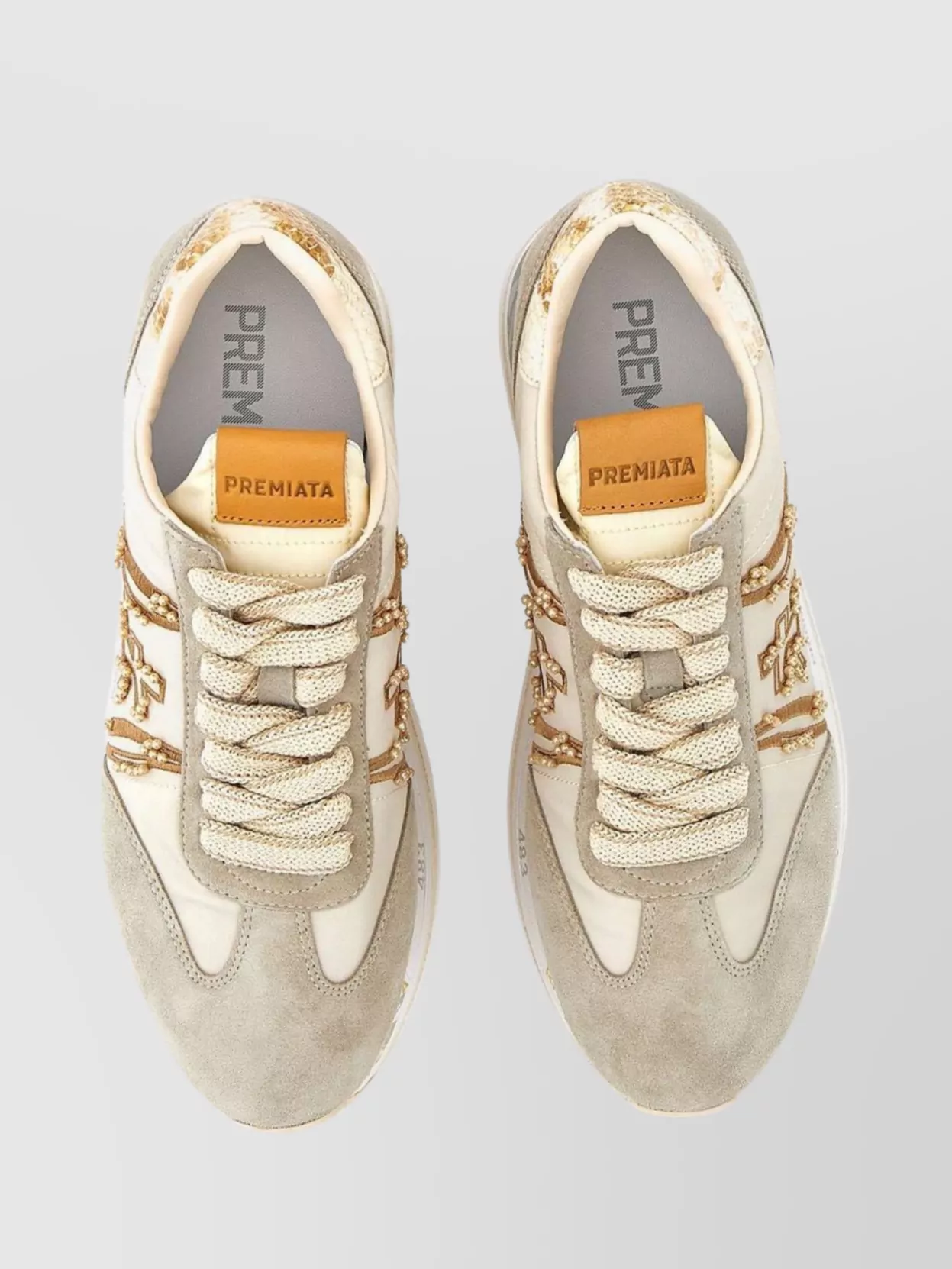 Premiata Beth7375 Leather Platform Sneakers