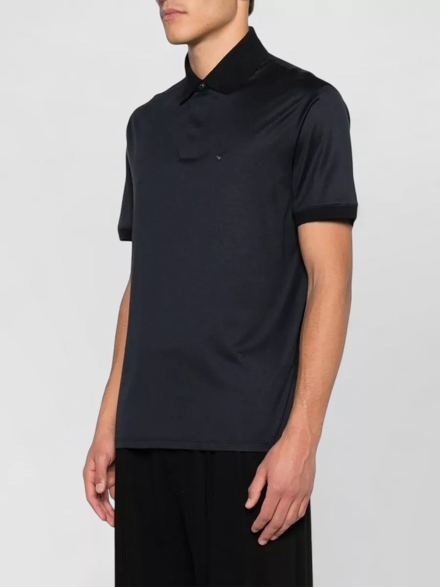 Emporio Armani Cotton Polo Shirt Collar Short Sleeves