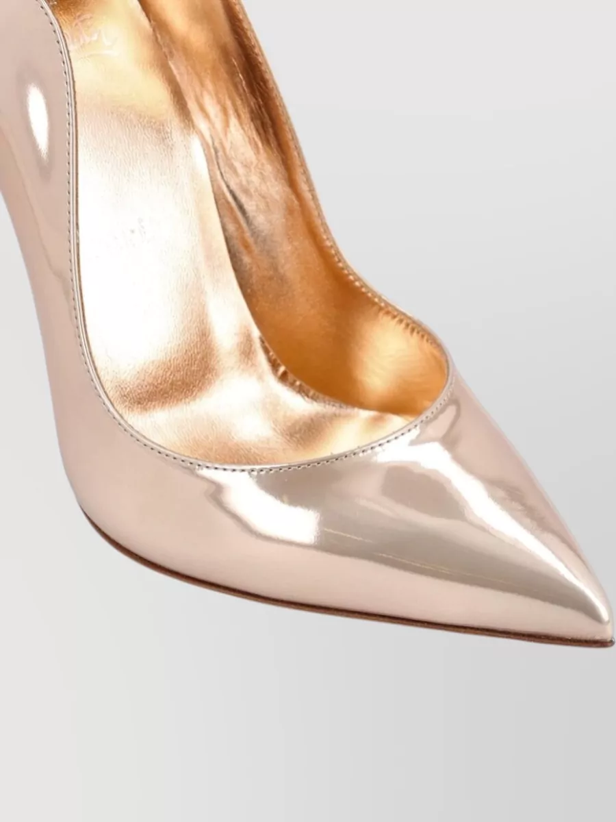 Christian Louboutin Leather Patent Pointed-Toe Stiletto Pumps