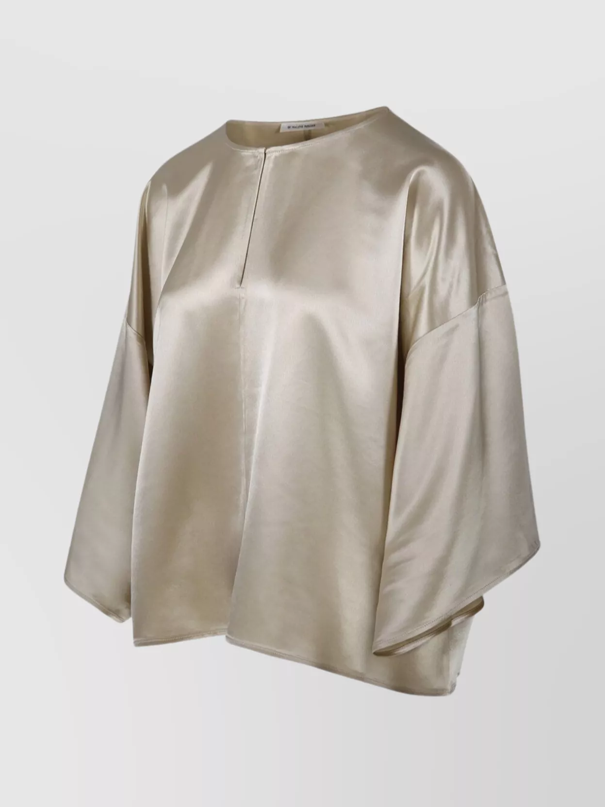 Shop By Malene Birger Seam Detail Drop Shoulder Loose Sleeve Satin Top