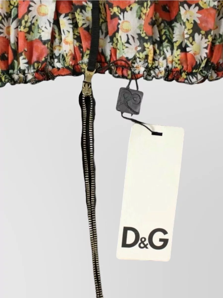 Dolce&Gabbana Silk-Blend Floral-Print Halterneck Mini Dress