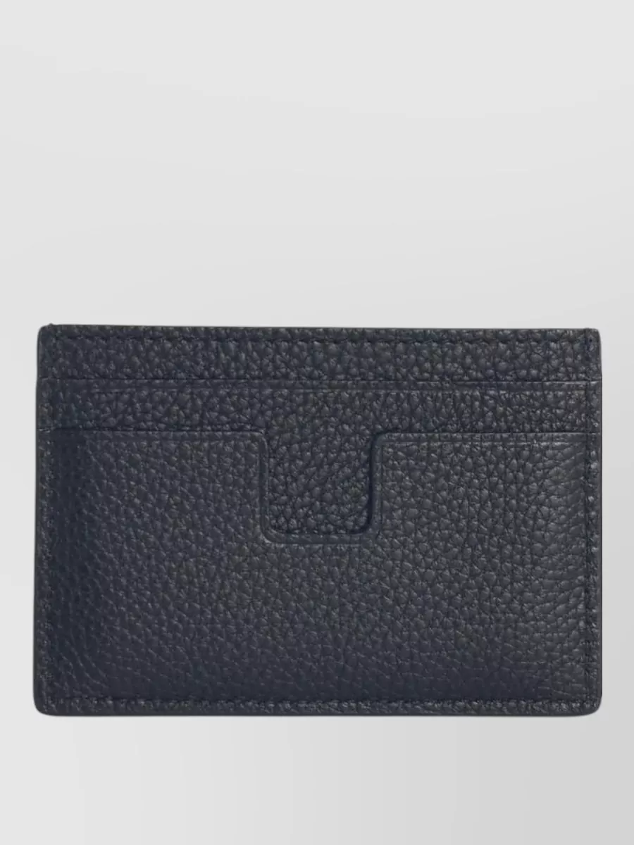 Tom Ford Leather Cardholder Slim Design Textured Finish