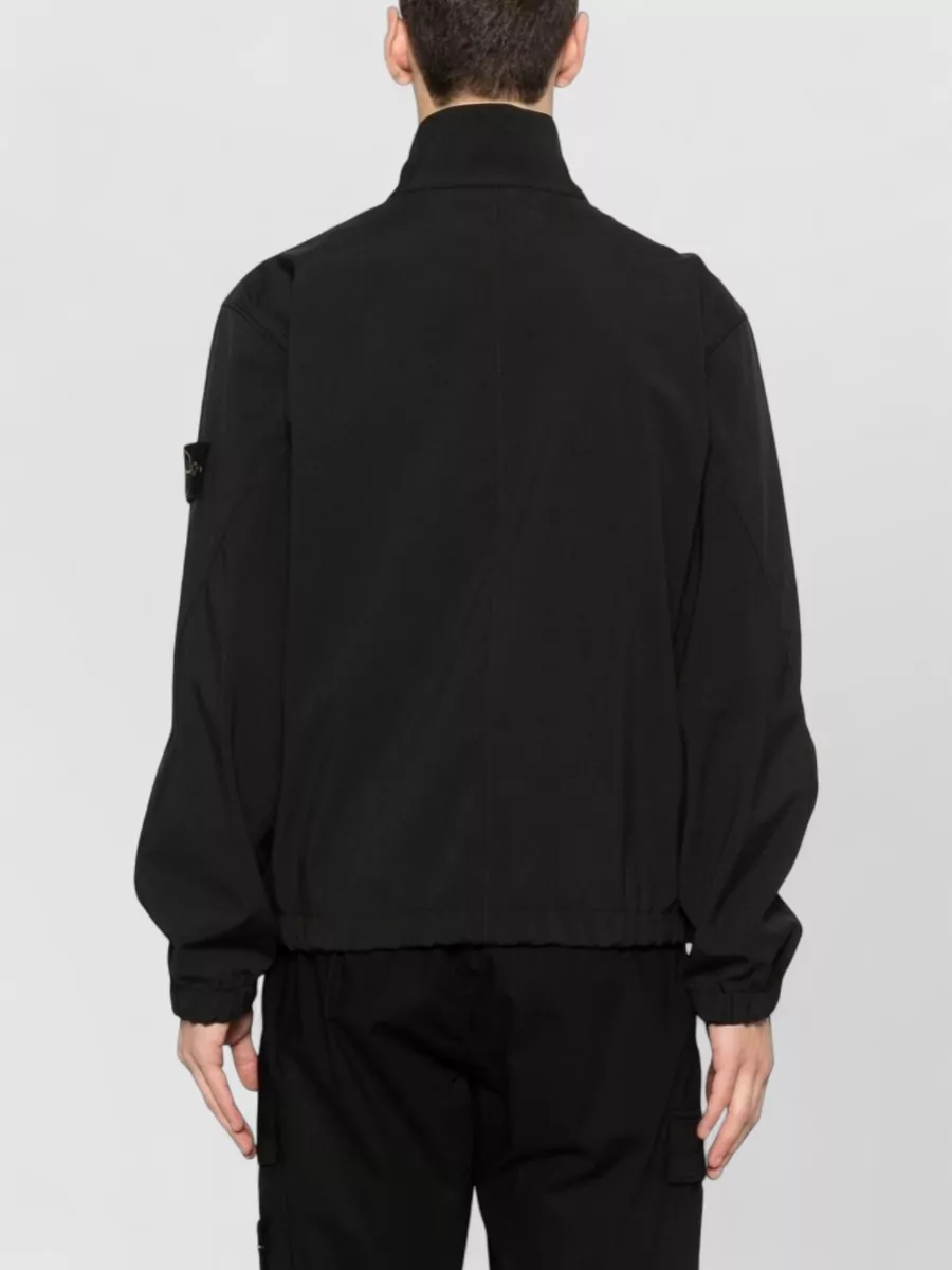 Stone Island High Collar Blazer Jacket Side Pockets