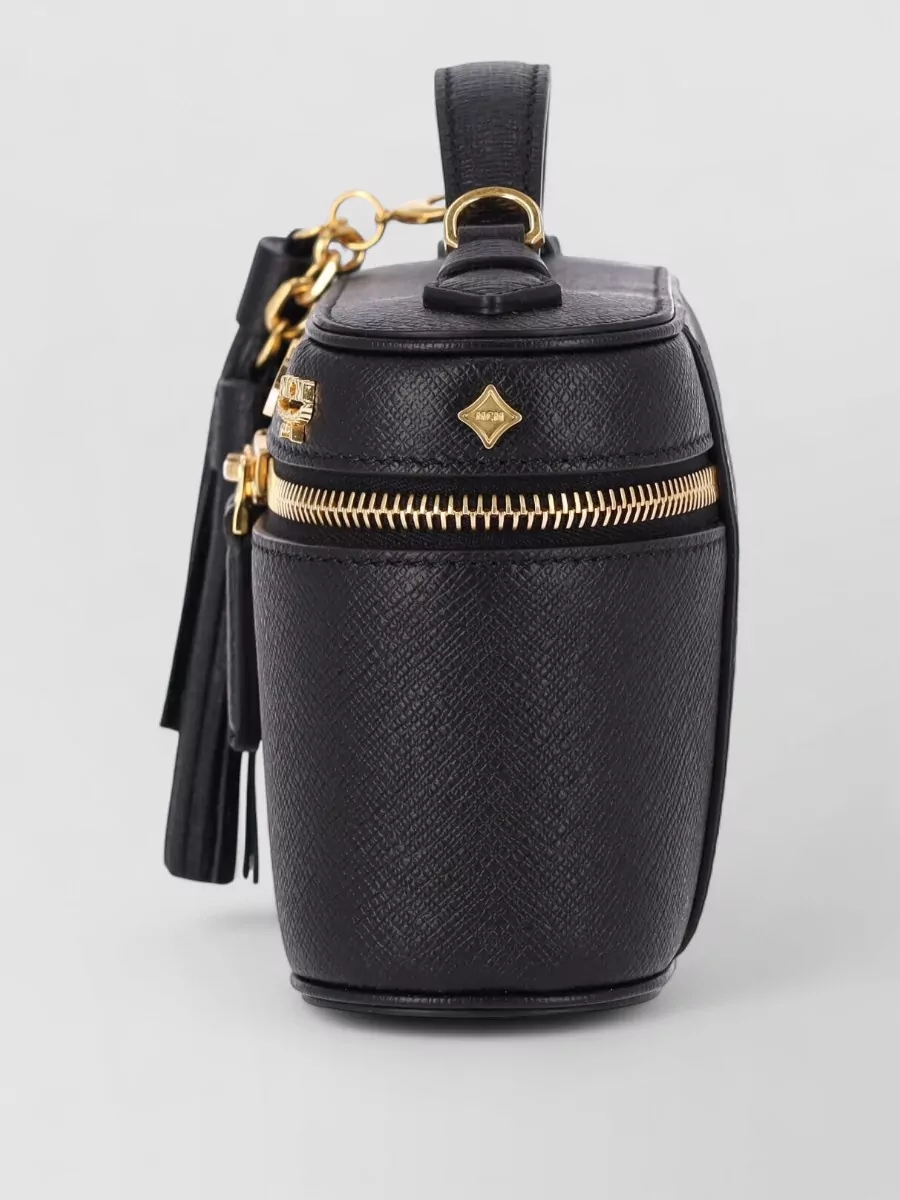 Mcm Aren Calf Leather Mini Bag