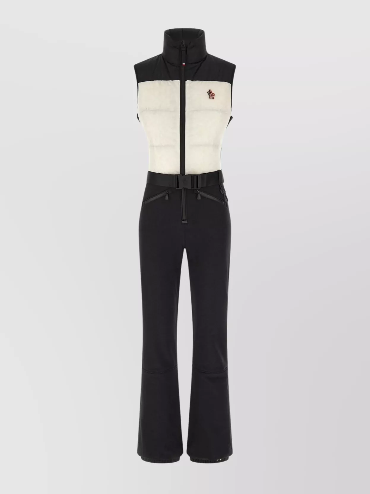 Moncler Grenoble High Neck Sleeveless Ski Jumpsuit In Multi