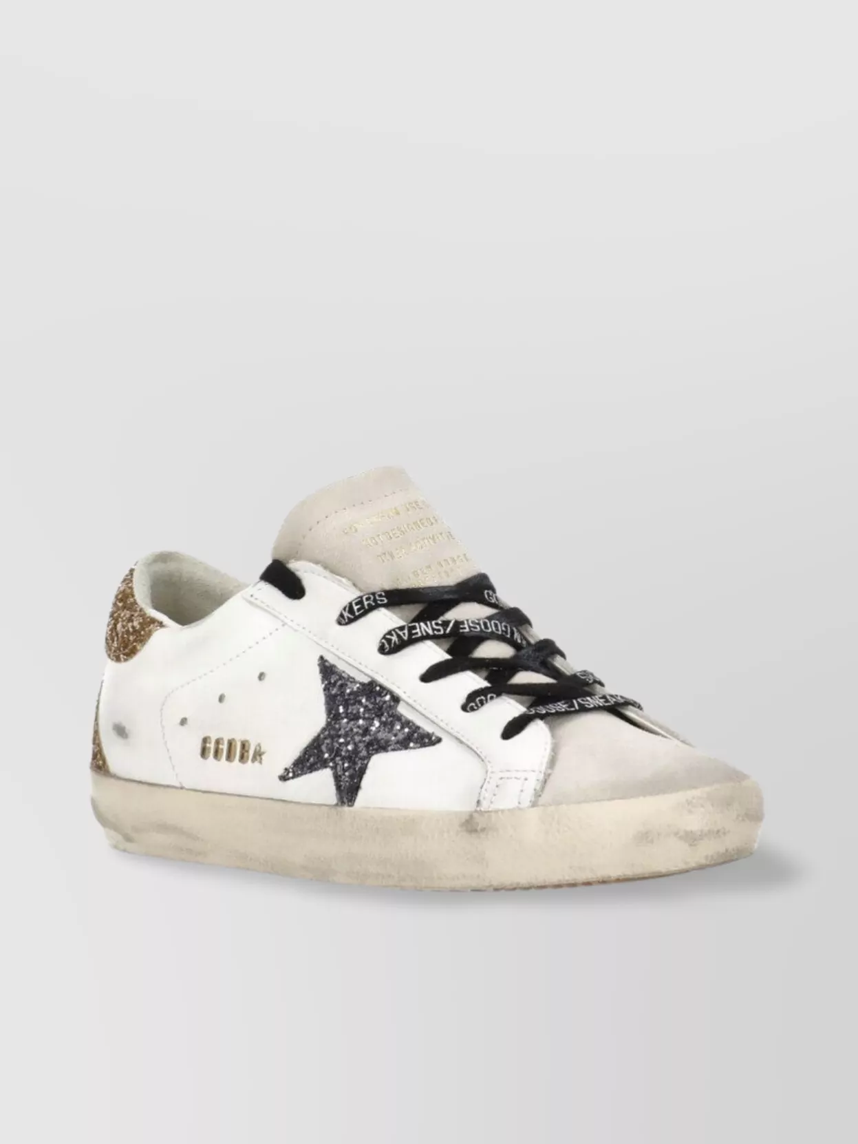 Golden Goose Women Super-star Sneakers With Glitter Star